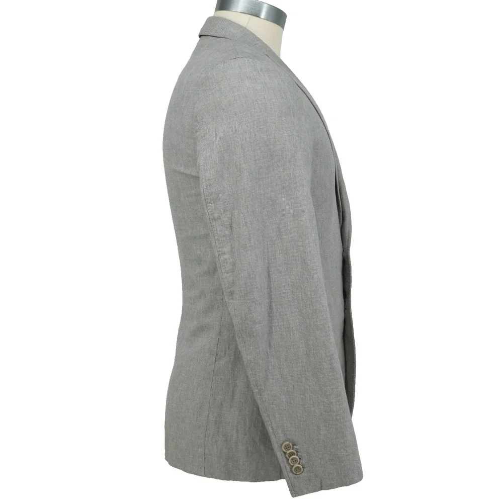 Banana Republic Sport Coat Mens 38R Light Gray Jacket Tailored Fit Blazer Preppy
